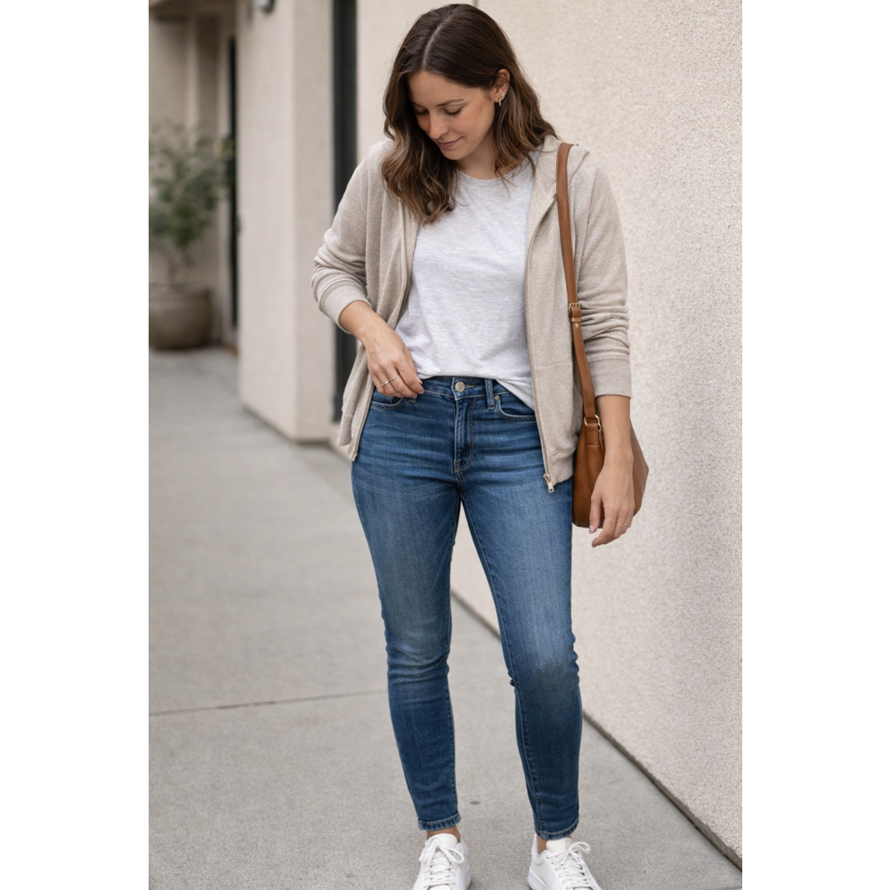 Paige Verdugo Ankle Jeans 28 Skinny Stretch Mid Wash Everyday Fit Comfort